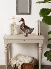 CHICKEN WIRE DUCK SCULPTURE