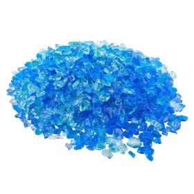 10 LBS Fire Glass 3/4-Inch Fireplace Glass Rocks for Fire Pit Table 3 Colors