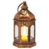 VEVOR 12 Pcs Decorative Candle Lantern, LED Electric Flameless Candle, Plastic LED Holder with Glass