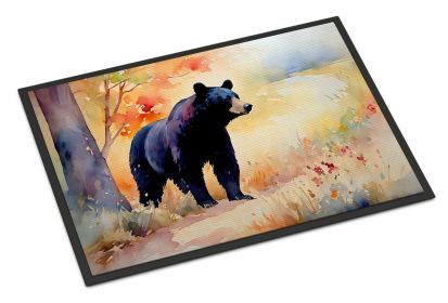 NEW American Black Bear Doormat Front Door Mat Indoor Outdoor Rugs for Entryway, Non Slip Washable Low Pile, 18H X 27W