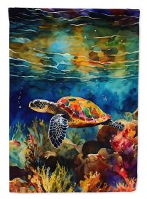 Loggerhead Sea Turtle Garden Flag Mailbox Flag Decorative Yard Flag Banner Outside Patio Artwork Yard Flower Beds, Garden Size, Multicolor