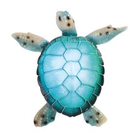 11"W LED Blue Sea Turtle Figurine Home Decor Gift