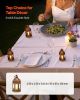 VEVOR 12 Pcs Decorative Candle Lantern, LED Electric Flameless Candle, Plastic LED Holder with Glass