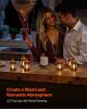 VEVOR 12 Pcs Decorative Candle Lantern, LED Electric Flameless Candle, Plastic LED Holder with Glass