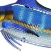 Metal Blue Marlin Wall Decor Indoor Metal Fish Wall Art Large Fish Wall Hanging Decorations Ocean Theme Outdoor Wall Decor for Patio,Garden