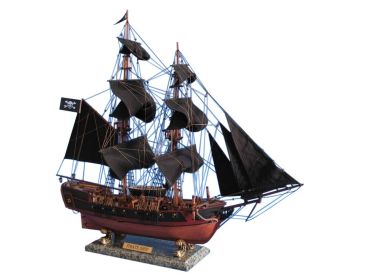 Wooden Caribbean Pirate Ship Model Limited 26"" - Black Sails