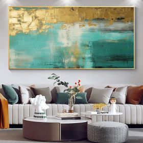 Handmade Oil Painting Large Original Gold Oil Painting on Canvas Abstract Gold Art Painting Bedroom Wall Decor Modern Textured Wall Art Decorativ (Style: 01, size: 40x80cm)