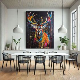 Modern Farmhouse Figure Wall Art Hand Painted Oil Painting Rustic Cabin Decor For Living Room Mountain Wall Art Canvas Above Bed Decor Farmhouse (Style: 01, size: 70x100cm)