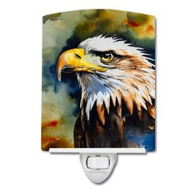 NEW Eagle Ceramic Night Light Compact, UL-Certified, Ideal for Bedroom, Bathroom, Nursery, Hallway, Kitchen, 6x4x3, Multicolor (Default: Default)