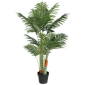 Artificial Palm Tree Green Polypropylene, Iron Wire, Fabric, Cement (SKU: 4010674)