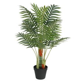 Artificial Palm Tree Green Polypropylene, Iron Wire, Fabric, Cement (SKU: 4010673)