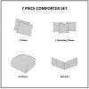 7 Piece Cotton Sateen Comforter Set